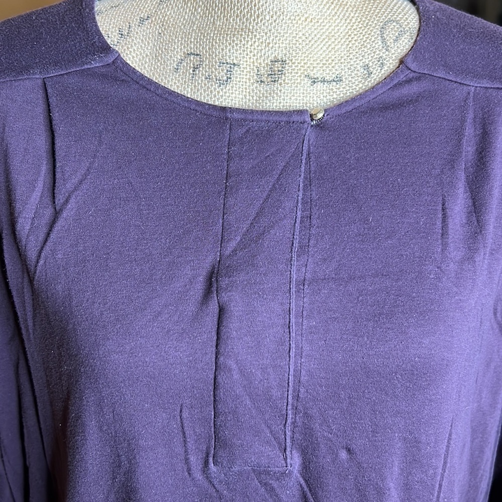 Hanro Purple Comfort 100% Cotton Dress Size Large - Picture 2 of 4